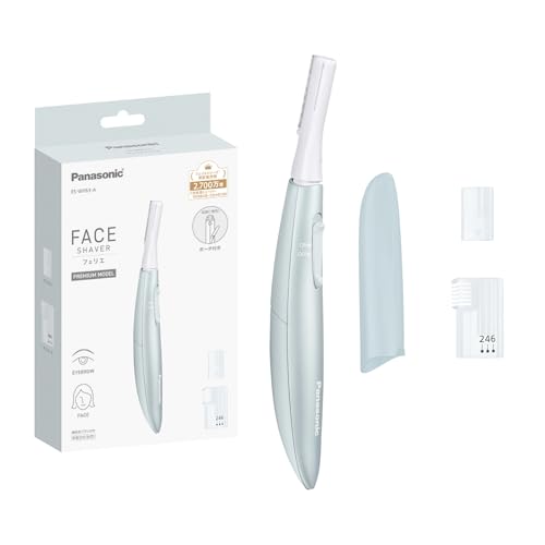 パナソニック フェイスシェーバー フェリエ ウブ毛 眉毛 乾電池式 ブルー ES-WF63-A 1枚目 画像