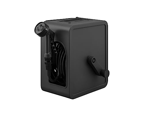 アイリスオーヤマ(IRIS OHYAMA) ホースリール 20m フルカバー仕様 蛇口ジョイント付 水形切替機能付 持ち運びしやすい持ち手付き FCH-20M ダークグレー 1枚目 画像