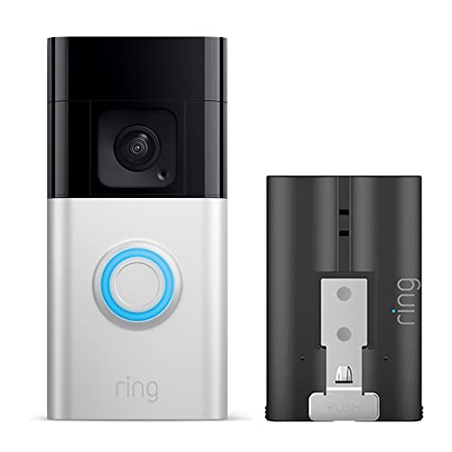 Ring Battery Doorbell Plus (リング ドアベルプラス バッテリーモデル) + 予備バッテリー セット | Ring Homeプラン30日間無料体験 Ring Battery Doorbell Plus バッテリーモデル 実物画像・外観写真