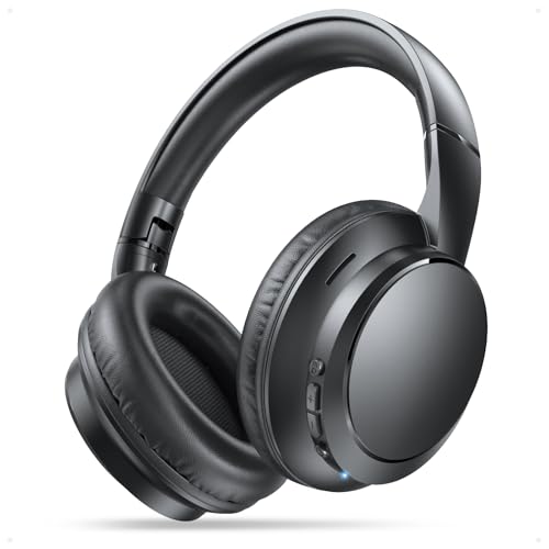 【Amazon.co.jp限定】 業界初Bluetooth5.4 ヘッドホン bluetooth ワイヤレスヘッドホン ANCノイズキャンセリング 有線 無線 両用 最大35時間再生 マイク内蔵 ハンズフリー通話 マルチポイント対応 快適装着 軽量 オーバーイヤーヘッドホン 音漏れ防止 3種EQモード 折り畳み可能 SBC/AAC対応 3.5mmケーブル付き ブラック 1枚目 画像