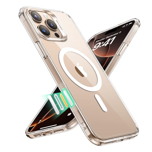 ESR iPhone16Pro ケース【カメラコントロール・3倍米軍MIL規格】MagSafe対応 いPhone16Pro ケース 傷に強い背面 SGS認証 ワイヤレス充電 マグセーフ対応 iPhone 16 Pro ケース 指紋防止 滑り止め ストラップホール付き iPhone 16Pro用 耐黄変 耐衝撃 クリア ESR iPhone16Pro ケース 実物画像・外観写真