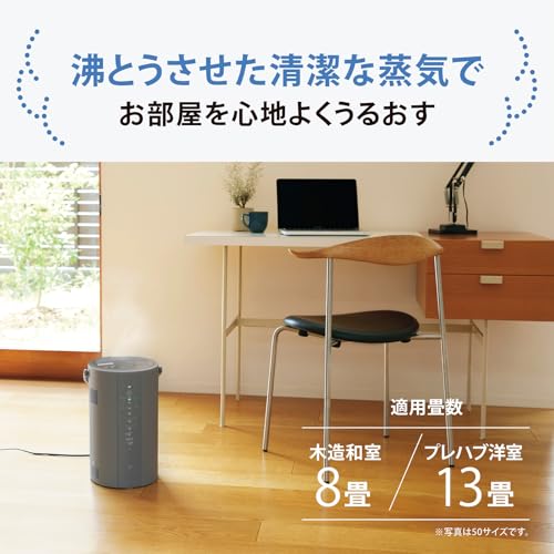 象印マホービン 加湿器 スチーム式 4.0L グレー EE-DF50-HA 最後 画像
