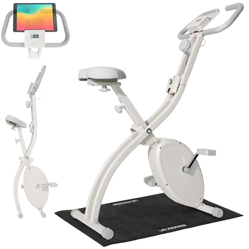 【Amazon.co.jp 限定】 アルインコ(ALINCO) フィットネスバイク エアロバイク トレーニングバイク マットセット 静音 8段階負荷 折りたたみ コンパクト収納 軽量 タブレットトレー付 小物ホルダー 組立簡単 1枚目 画像