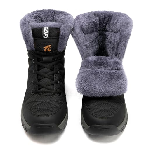 [MERPHINE] メンズ 冬用 雪用 スノー シューズ 防寒 ウィンター ボアブーツ あったかブーツ スノーしゅーず 冬ぐつ 防滑 撥水 防風 北海道 冬キャンプ 暖かい 裏起毛 おしゃれ MERPHINE メンズ 冬用 スノーシューズ 実物画像・外観写真