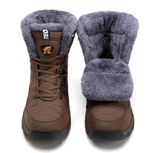 [MERPHINE] スノーシューズ メンズ ウィンターブーツ 雪用 冬用 防寒シューズ ボアブーツ Snow Winter Boots 暖かい 北海道 ハイカット 滑りにくい MERPHINE スノーシューズ メンズ ウィンターブーツ 実物画像・外観写真