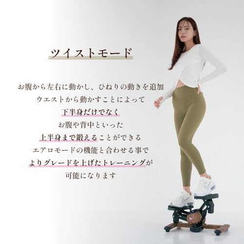 【ツイストステッパー正規品】Re ツイストエアロステッパー Premium プレミアム SP-600 木目調 スポーツクラブがつくった 静音 連続使用約120分 ツイスト運動 筋トレ＋有酸素運動 商品保証期間5年 (チェスナット) 中間 画像