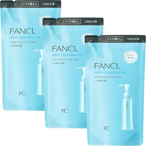 ファンケル (FANCL) マイルド クレンジング オイル (詰め替え用) 3袋 クレンジングオイル 無添加 (メイク落とし/毛穴ケア) まつエクOK 1枚目 画像