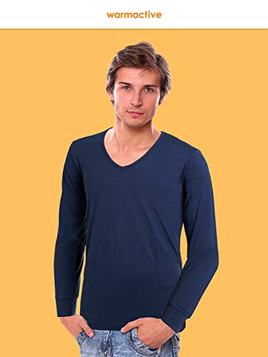 [fun.] WARMACTIVE メンズ Vネック 3枚セット BLACK L 帝人フロンティア企画 最後 画像