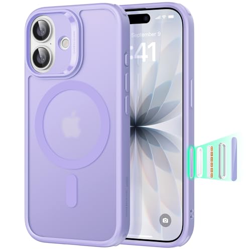 【3倍米軍MIL規格・MagSafe対応】ESR iPhone 17 ケース ワイヤレス充電 iphone17用 カメラボタン付き SGS認証 エアガードコーナー 黄変防止 耐衝撃 PC背面TPUバンパー 指紋防止 高耐久性 マグネットスマホケース Qi2.2対応 最大25W高速充電 マグセーフ いphone17ケース アイフォン17専用Classicシリーズ(フロストパープル) 1枚目 画像