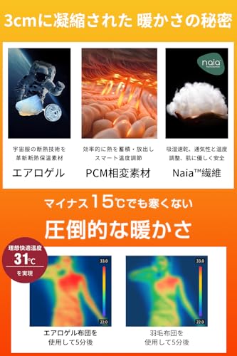 【最高級x深い眠り布団】 冬用 かけ布団 軽量 掛け布団 冬 洗える 「 極暖・Clo値4.3・SEK認証」 裏起毛 柔らかな肌触り 暖かい 肌掛け布団 布団 シングル セミダブル ダブル 温度調節 キルトケット 洗濯機OK 通気 防静电 竹炭繊維 抗菌消臭 キルトケット 防ダニ 寝心地アップ (サファイアブルー,シングル(210x150cm)) 中間 画像