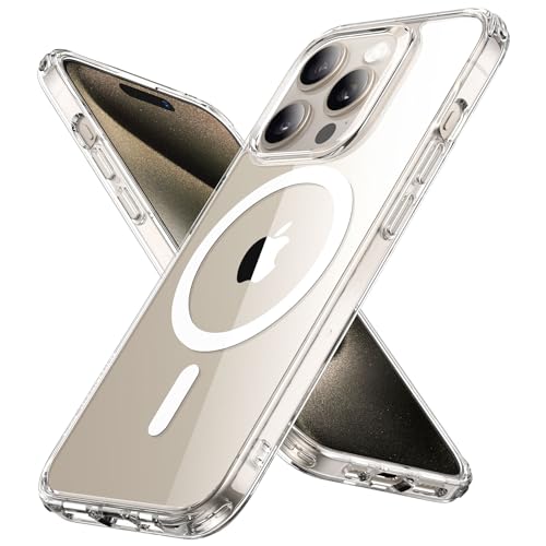 【米軍MIL規格・Magsafe対応】ESR iPhone 15 Pro ケース ワイヤレス充電対応 耐衝撃 いphone15pro ケース 傷防止 黄変防止 iPhone 15 Pro用 アイフォン 15 プロ対応 磁気 スマホケース Classicシリーズ（クリア） 1枚目 画像