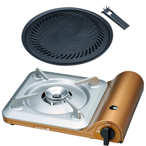 【セット買い】イワタニ Iwatani 岩谷 カセットガス 達人スリムV CB-TS-5 + 焼肉プレート (L) CB-A-YPL セット イワタニ カセットガス 達人スリムV セット買い 実物画像・外観写真