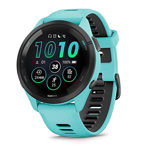 GARMIN(ガーミン)GPSランニングウォッチ Forerunner 265 Music Aqua 【日本正規品】 1枚目 画像