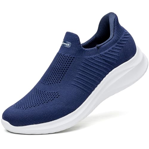 [フォクスセンス] スニーカー スッと履ける 【理学療法士推薦】 ウォーキングシューズ メンズ レディース スポーツ ランニングシューズ ローファー カジュアル 紐なし 世界一快適 通勤 歩きやすい 立ち仕事 軽量 ブルー 24.5cm T1517-04 1枚目 画像