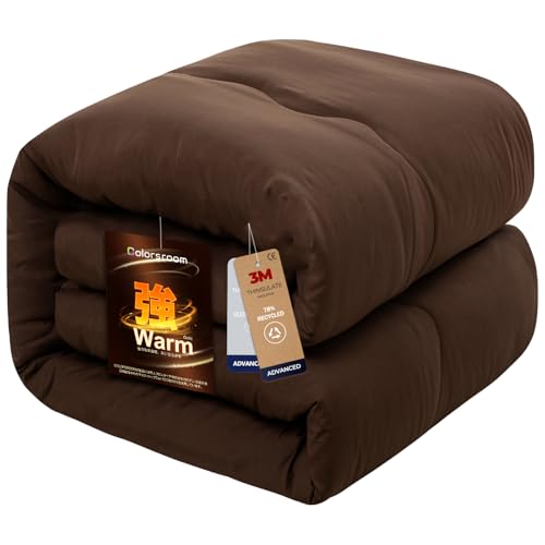Colorsroom 掛け布団 シングル 羽毛より暖かい シンサレート 冬用 あったか 2.1KG 洗える 軽量 抗菌防臭防ダニ ほこりが出にくい あったか ふわふわ 掛け心地よい 掛けふとん 約150×210cm ブラウン Colorsroom 掛け布団 シングル 羽毛より暖かい シンサレート 冬用 実物画像・外観写真