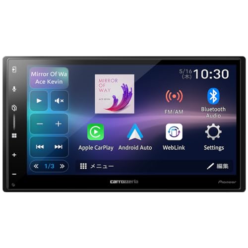 Pioneer ディスプレイオーディオ DMH-SZ500 6.8インチ 2D ワイヤレス AppleCarPlay AndroidAuto Bluetooth カロッツェリア 1枚目 画像