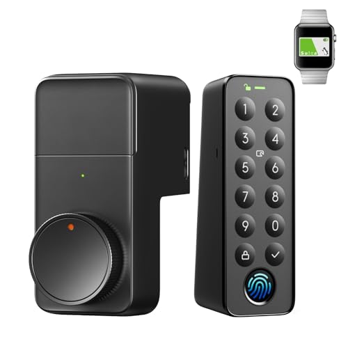 SwitchBot スマートロック プロ 指紋認証パッド 暗証番号 - スイッチボット 鍵 スマートキー ドアロック オートロック スマホで操作 交通系ICカード FeliCa Suica PASMO Alexa/Google Home/Siri対応 遠隔対応 工事不要 取付カンタン 後付け 防犯対策助成金あり 1枚目 画像