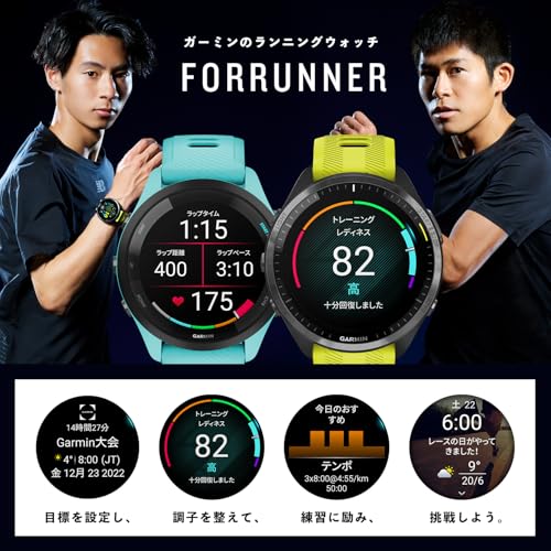 GARMIN（ガーミン）GPSランニングウォッチ Forerunner 265 Music White 【日本正規品】 最後 画像