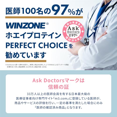 【医師推奨】ウィンゾーン プロテイン ホエイ リッチチョコ風味 ビタミン11種 ミネラル4種配合 1kg WPC 日本新薬 国内製造 最後 画像