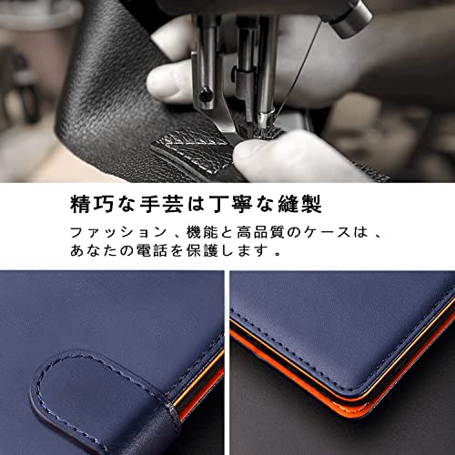 【J.DL直営店】 iPhone SE ケース 第2世代 第3世代 iPhone8 ケース iPhone7手帳型ケース iPhone se3 ケース手帳型 スマホケース 手帳型 携帯カバー PUレザー 耐衝撃 耐摩擦 全面保護 マグネット式 カード収納 スタンド機能 手触りが良い 人気 上質 4.7インチ対応(ブルー) 最後 画像