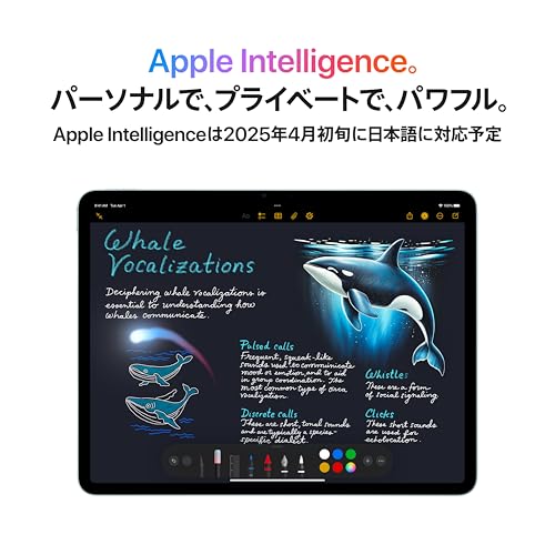 Apple 11 インチ iPad Air (M3): Apple Intelligence のために設計、Liquid Retina ディスプレイ、1TB、12MP フロント/バックカメラ、Wi-Fi 6E + 5G 携帯電話通信、 Touch ID、一日中使えるバッテリー - ブルー 中間 画像