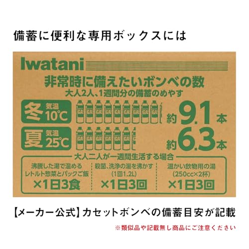 岩谷産業(Iwatani Sangyo)イワタニ カセットガス 専用ボックス入り 12本組 CB-250-OR-12BOX 中間 画像