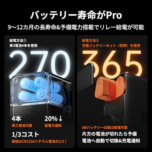 SwitchBot スマートロック プロ 鍵 スマートキー - スイッチボット オートロック ドアロック 玄関 スマートホーム スマホで操作 Alexa Google Home Siriに対応 遠隔対応 工事不要 取付カンタン 後付け 防犯対策助成金あり 中間 画像