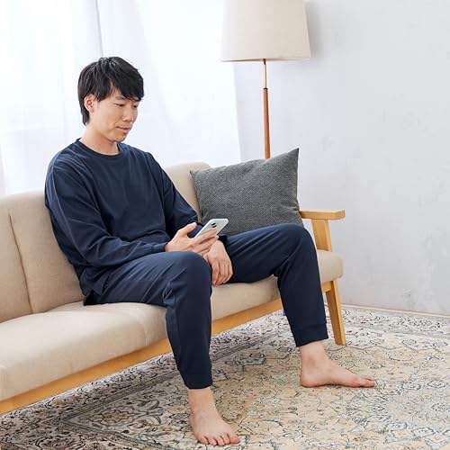 25S 疲労回復リカバリーケア+上下_2410003紺M 中間 画像