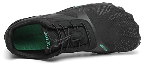 [SAGUARO] ベアフット ランニングシューズ ポータブル フィットネスシューズ 柔軟 超軽量 通気性 27.0 cm,ブラック 054 中間 画像