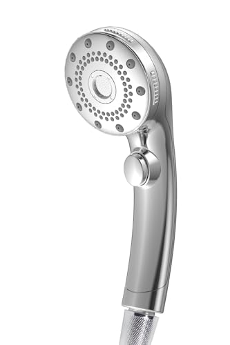 【増圧設計・90%節水】 シャワーヘッド マイクロナノバブル 節水 高洗浄力 手元止水 5段階モード しゃわーへっど 高水圧 毛穴 ケア 汚れ 除去 美肌 保湿 ミスト shower head マイクロバブル シャワーヘッド シャワー 取付簡単 浴室水栓 母の日 父の日 実用的 プレゼント 引っ越し祝い 新生活 ギフト (標準タイプ, 銀) 増圧設計 シャワーヘッド 実物画像・外観写真