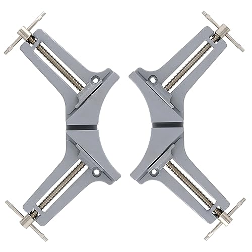 高儀(Takagi) GISUKE クランプ 木工定規 直角定規 直角クランプ 90度 直角 アルミ コーナー DIY 工具 額縁 パネル 木工 釘打ち 溶接 接着 接続 固定 70mm 2個組 高儀 GISUKE クランプ 木工定規 実物画像・外観写真