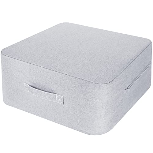 Homwarm トランポリン 室内 大人用 静音 エクササイズ 家庭用 省スペース 外カバー取り外し 洗濯可能 (50x50x20cm, グレー) 1枚目 画像