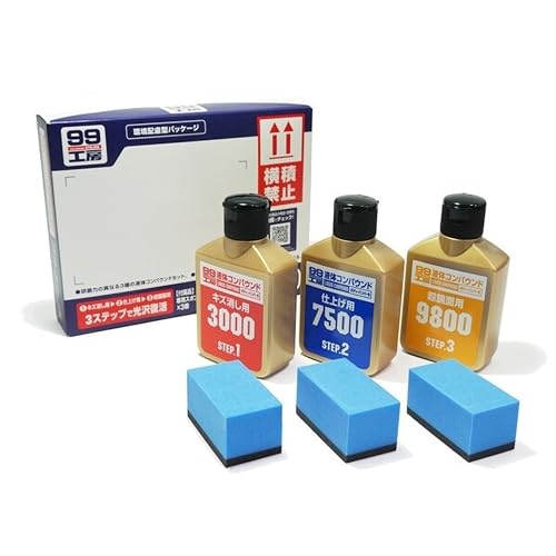 ソフト99(SOFT99) 99工房 補修用品 ECO 液体コンパウンドトライアルセット 環境へ配慮した紙製パッケージ採用 塗装面のキズ消し 仕上げ 鏡面仕上げ用 専用スポンジ 79200 最後 画像