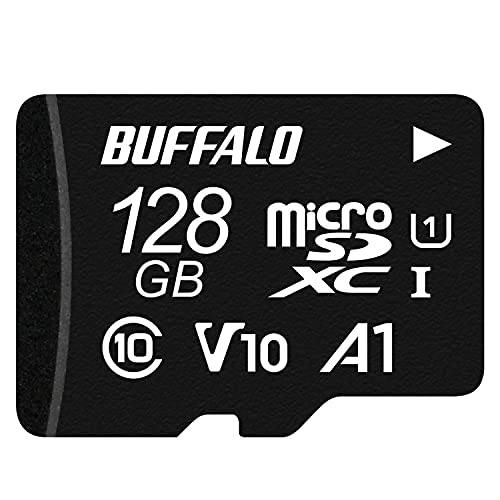【Amazon.co.jp限定】バッファロー microSD 128GB 100MB/s UHS-1 U1 microSDXC【 Nintendo Switch 対応 】V10 A1 IPX7 Full HD RMSD-128U11HA/N 1枚目 画像
