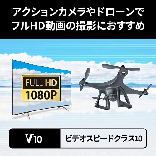 【Amazon.co.jp限定】バッファロー microSD 128GB 100MB/s UHS-1 U1 microSDXC【 Nintendo Switch 対応 】V10 A1 IPX7 Full HD RMSD-128U11HA/N 中間 画像