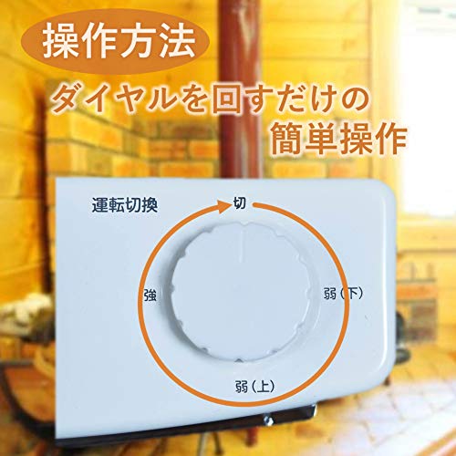 [山善] 電気ストーブ ヒーター 小型 足元 転倒OFFスイッチ 出力切替2段階 簡単操作 ホワイト DS-D086(W) 中間 画像