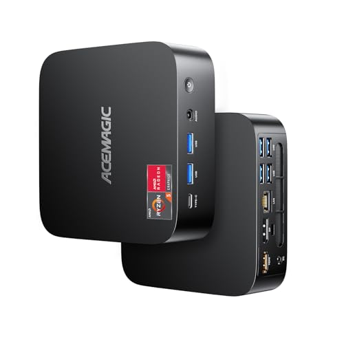 ACEMAGIC ミニpc Ryzen 5 7430U 6C/12T 最大4.3GHz 16GB DDR4 512GB SSD mini pc ryzen 4K60Hz 小型pc 3画面出力 ミニパソコン Windows11 Pro WiFi 6 Bluetooth 5.2 Vesa対応 メモリ＆SSD増設可能 小型パソコン 静音放熱 1