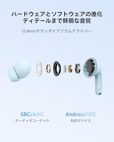 Xiaomi REDMI Buds 8 Lite 【ワイヤレスイヤホン/42dBまでノイズキャンセリング/12.4mmドライバー/36時間再生/Bluetooth 5.4/カスタムEQモード/Google Fast Pair対応/急速充電/USB Type-C/小型軽量/PSE技術基準適合】ブラックの特徴・詳細 画像