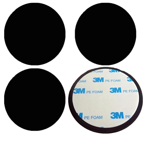 Mirhua ゲル吸盤シート 車載用 吸盤が付くシート ダッシュボード取り付け 吸盤 ベース ダッシュボード取り付け 直径80mm ブラック(BK) PND取付固定 吸盤 スマホホルダー 吸盤 ベース ポータブルナビ 吸盤 スマホホルダー 吸盤 強力 吸盤 補助板 タブレット スタンド (直径80mm 4個入り) 1