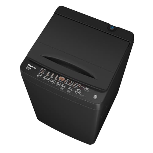 ハイセンス 洗濯機 6kg 1-3人用 スリム 最短14分洗濯 シャワー水流 激流洗浄 予約機能 風乾燥 部屋干し 多彩コース 簡単操作 真下排水 一人暮らし HW-K60B 1