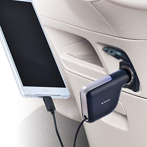 セイワ(SEIWA) 車内用品 車載用スマホ充電器 DCリールチャージャー D566 黒 TYPE-C端子 出力3.0A コードリール式 シガーソケットタイプ コード長0.85m 12/24V車対応の詳細・まとめ 画像