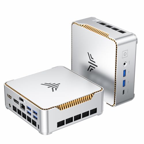 NiPoGi ミニpc Ryzen 4300U 【2026新登場・3500Uより速い】 最大3.7GHz Windows11 Pro ミニパソコン minipc 「64GB DDR4+4TB SSD拡張可能」 4K×3画面出力 フル機能Type-C USB3.2x6 HDMI2.0+DP1.4 有線LAN/WiFi/BT4.2 4C/4T 小型pc 静音 省電力 P2 16GB+256GBの外観・全体像 画像