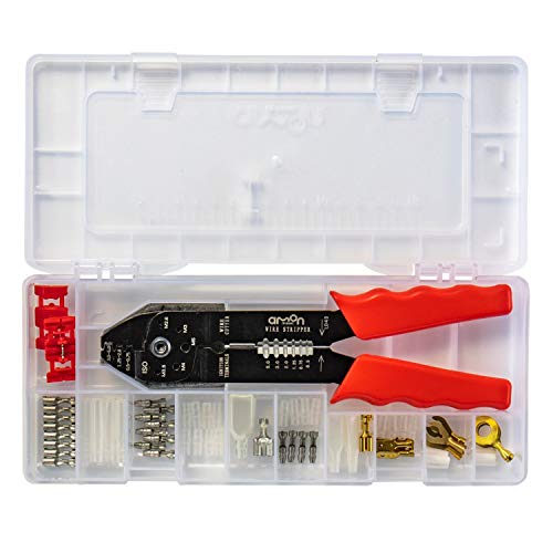 エーモン(amon)ターミナル&ツールセット 配線作業ができる電工ペンチと端子のセット 配線コードの接続・分岐に ドラレコの電源取り出し 3362 1