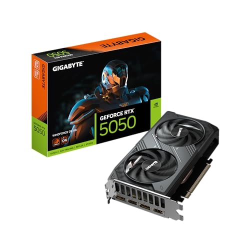 GIGABYTE NVIDIA Geforce RTX5050 搭載 グラフィックボード GDDR6 8GB ギガバイト 【国内正規代理店品】 GV-N5050WF2OC-8GDの外観・全体像 画像