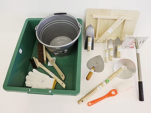 宮谷製作所 建索ショップ DIY左官フルセット 1式(14個) [左官鏝 工具 用品] NT090609 1