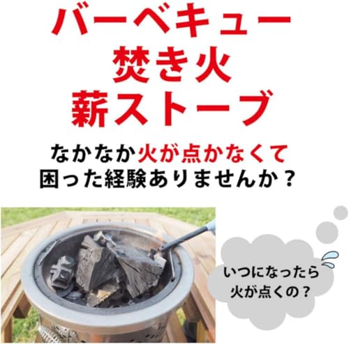 FIRE LIGHTERS ファイヤーライターズ マッチ 着火剤 チャック付袋190*130mm 乾燥剤付き 火起こし 20本入り 1箱 (1個)の特徴・詳細 画像