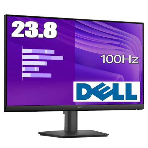 Dell 液晶ディスプレイ E2425HM 23.8型/1920×1080/HDMI、DisplayPort、VGA/ブラック/スピーカー：なしの外観・全体像 画像