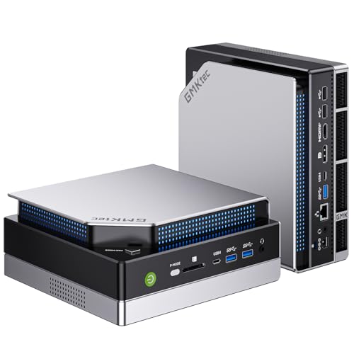 GMKtec EVO-X2 ミニPC AMD Ryzen AI Max+ 395搭載（16コア32スレッド・最大5.1GHz）小型PC 高性能デスクトップ Radeon 8060S内蔵 LPDDR5X 8000MHz Windows11 Pro WiFi7 BT5.4 USB4 HDMI2.1 DP 2.5Gbps LAN 8K対応4画面 静音省スペース (128GB+2TB)の外観・全体像 画像