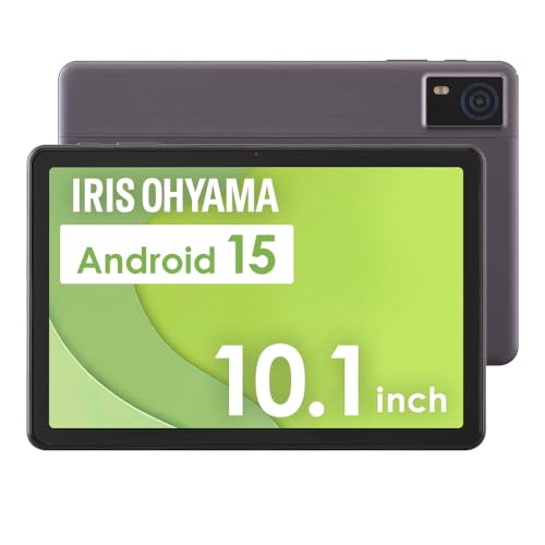 アイリスオーヤマ タブレット 10.1インチ 大画面 ディスプレイ Android 15 64GB 保護フィルム付き Type-C対応 CPU RK3562 メモリ 3GB+6GB 5000mAh イヤホンジャック Wi-Fiモデル LUCA ヘッドピンモデル TA10E1W63-V1H シルバー 1