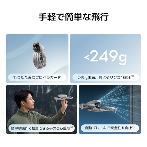 「Amazon限定」DJI Flip バッテリー2個コンボ ドローン 送信機なし 大人向け4K UHDカメラ搭載ドローン 手のひらからの離陸 自動帰還 インテリジェント飛行 バッテリー2個サブタイトルの特徴・詳細 画像
